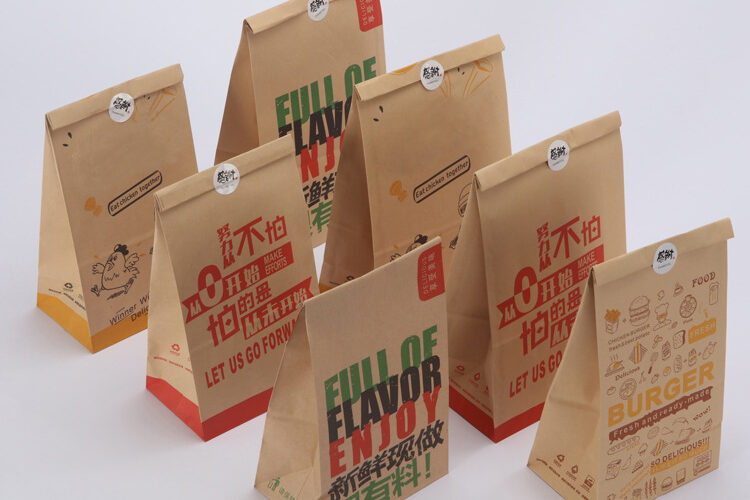 Baked biscuit kraft paper packaging bag (2)