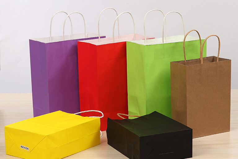 Color multi-size kraft paper bag (2)