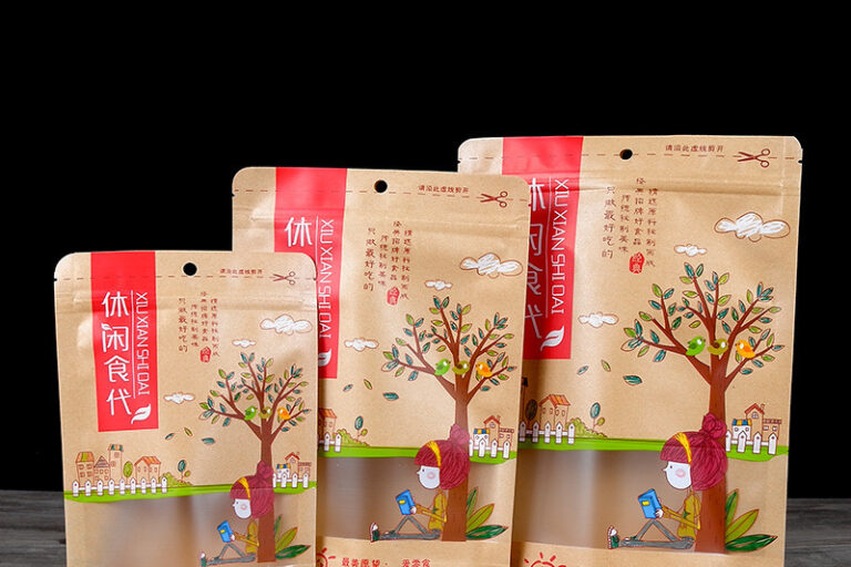 Color printed kraft paper pouch (1)