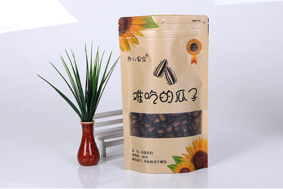 Custom open window kraft paper food bag (1)
