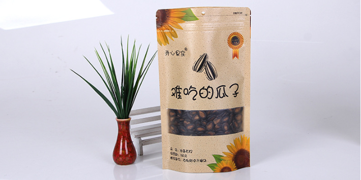Custom open window kraft paper food bag (1)