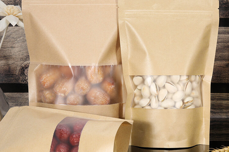 Kraft paper stand up paper pouch (1)