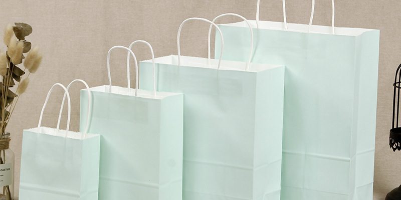 Light green kraft paper bag customization (3)
