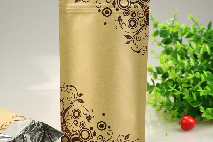 Printed kraft paper ziplock bag (3)