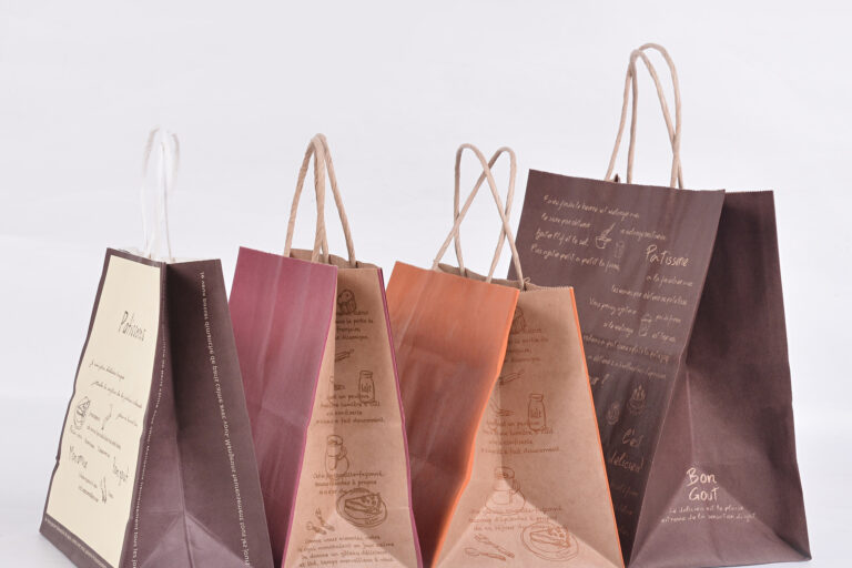 Vintage kraft paper food packaging bag (4)