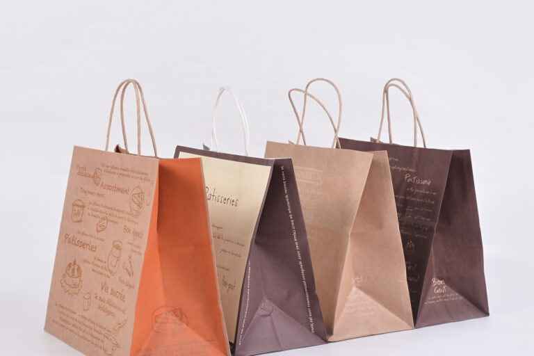 Vintage kraft paper food packaging bag (5)