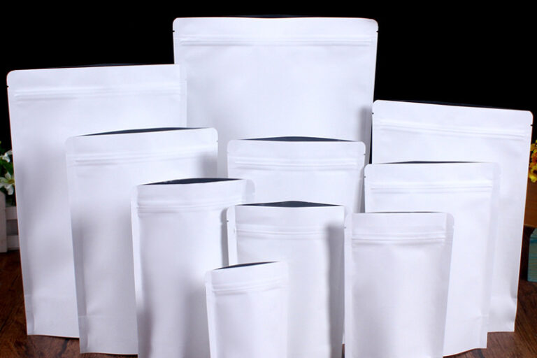 White kraft paper food bag (4)