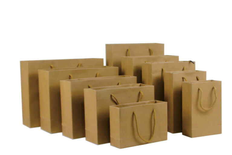 Christmas white card paper bag shopping bag custom (3)