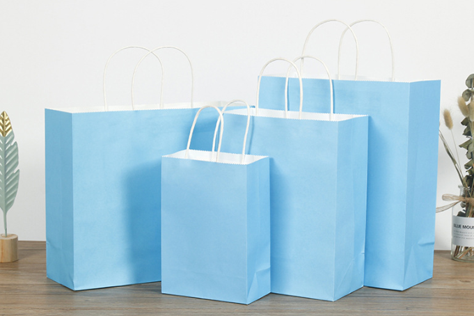 Color kraft paper food packaging bag (1)