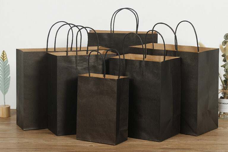 Color kraft paper food packaging bag (1)