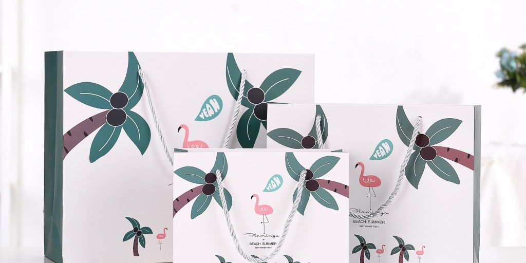 Printed small fresh shopping paper bag (1)