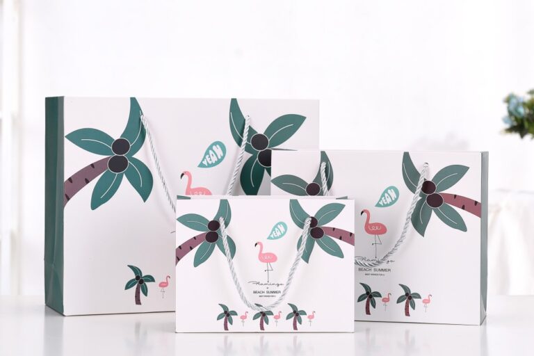 Printed small fresh shopping paper bag (1)