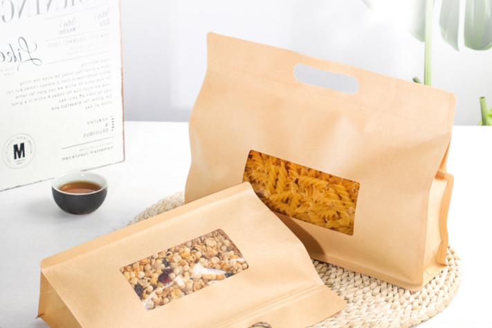 Rectangular self-supporting kraft paper bag (2)