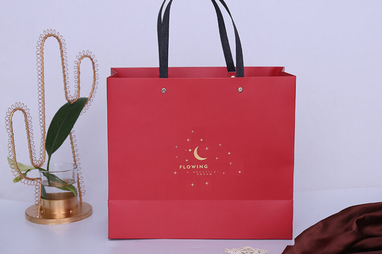 Simple and thick shopping paper bag wholesale (5)