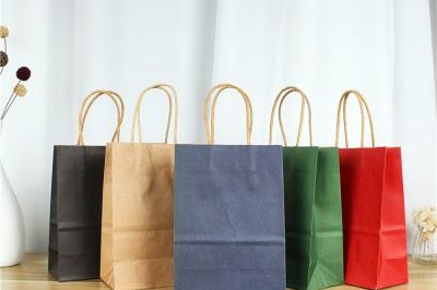 Customized Printing Color Kraft Paper Bag (4)
