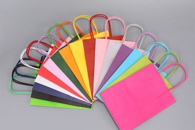 Takeaway Packaging Color Kraft Paper Bag (5)