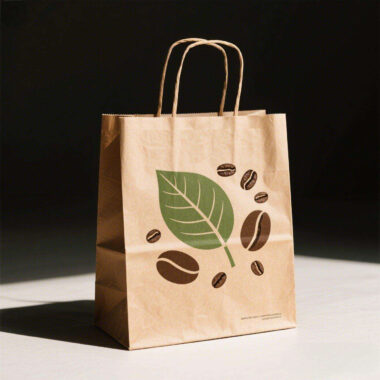 Eco-friendly brown kraft paper bags for food packaging