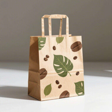 Eco-friendly brown kraft paper bags for food packaging