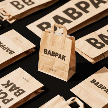 Eco-friendly brown kraft paper bags for food packaging