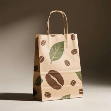 Eco-friendly brown kraft paper bags for food packaging