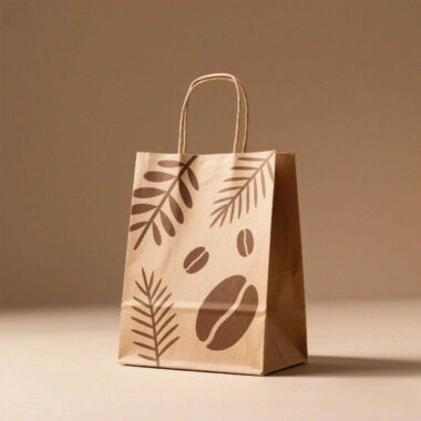 Eco-friendly brown kraft paper bags for food packaging