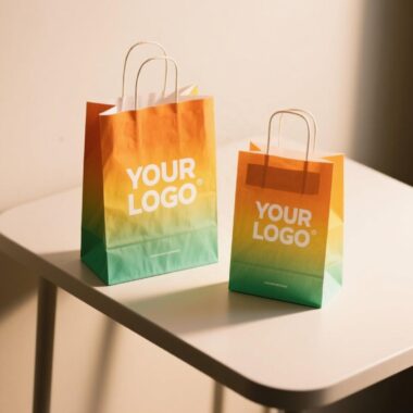 High-quality coffee takeaway kraft paper bags with handles