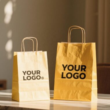 High-quality coffee takeaway kraft paper bags with handles