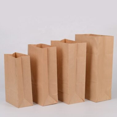 Eco-friendly custom paper bags for coffee and dessert packaging