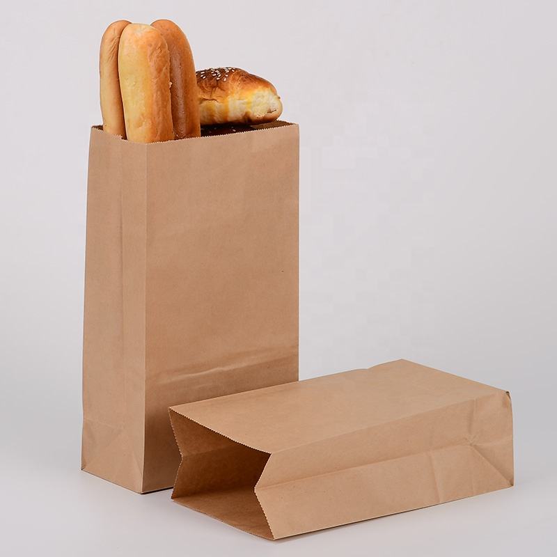 Eco-friendly custom paper bags for coffee and dessert packaging