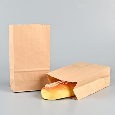 Eco-friendly custom paper bags for coffee and dessert packaging