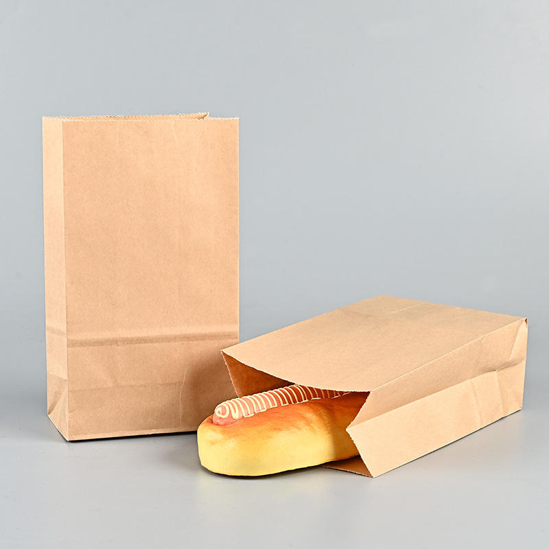 Eco-friendly custom paper bags for coffee and dessert packaging