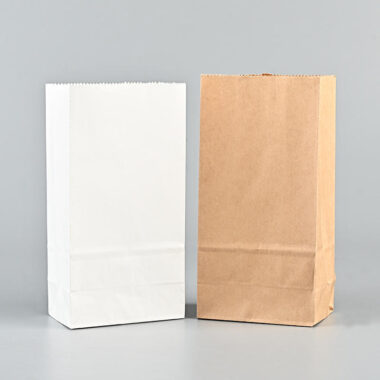 Eco-friendly custom paper bags for coffee and dessert packaging
