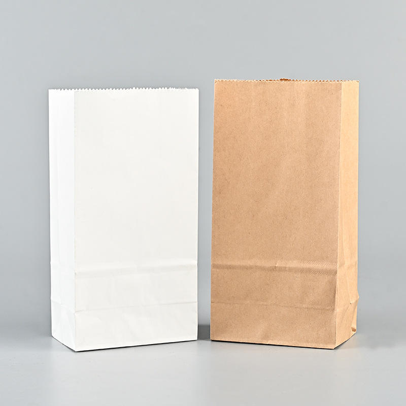 Eco-friendly custom paper bags for coffee and dessert packaging