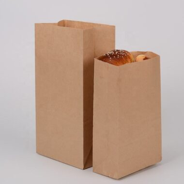 Eco-friendly custom paper bags for coffee and dessert packaging