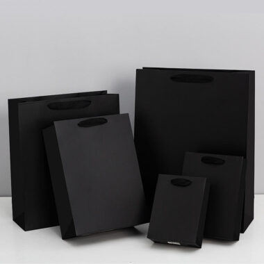 Custom logo gift shopping paper bags for retail and brand packaging