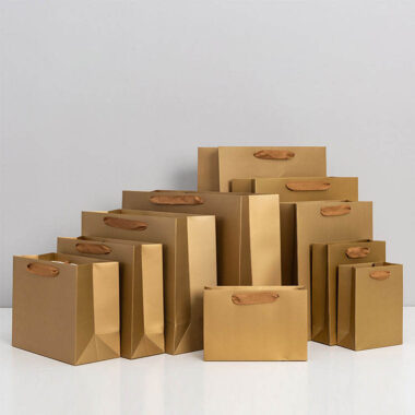 Custom logo gift shopping paper bags for retail and brand packaging
