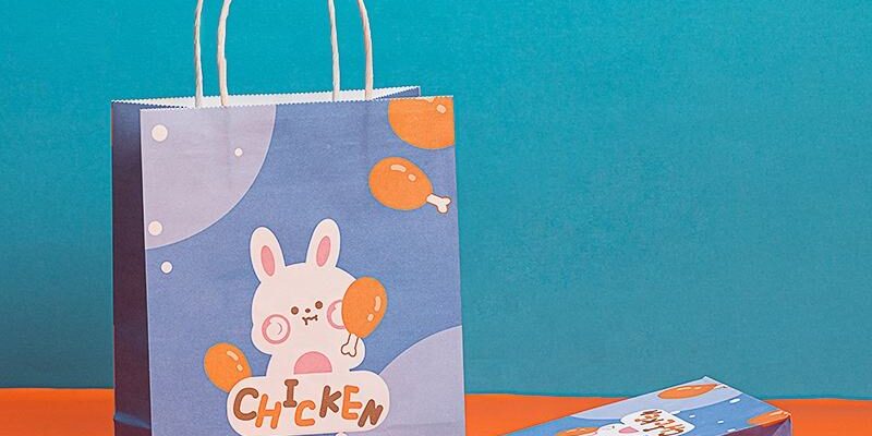 Wholesale cute cartoon birthday bakery gift paper bags