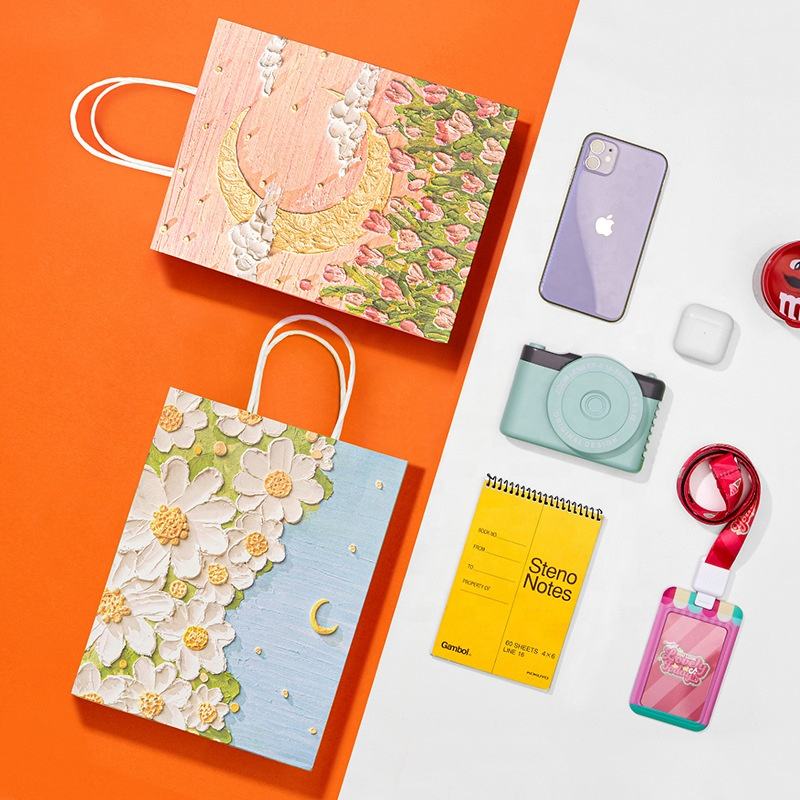 Wholesale cute cartoon birthday bakery gift paper bags