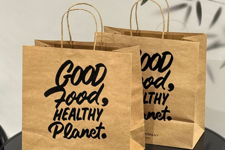 Eco-Friendly Custom Logo Kraft Paper Bags for Takeaway Custom logo brown kraft paper takeaway bags for fast food