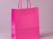 Custom logo kraft paper bags for gifts, shoes, and clothing