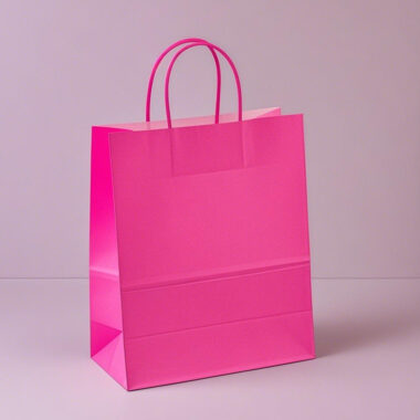 Custom logo kraft paper bags for gifts, shoes, and clothing