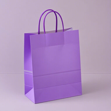 Custom logo kraft paper bags for gifts, shoes, and clothing
