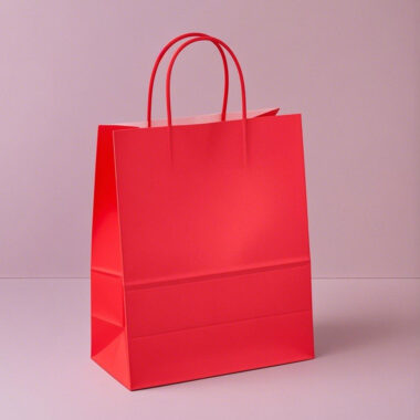 Custom logo kraft paper bags for gifts, shoes, and clothing