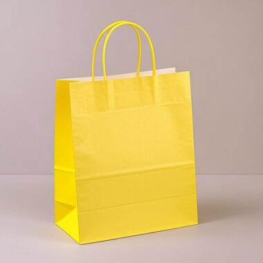 Custom logo kraft paper bags for gifts, shoes, and clothing