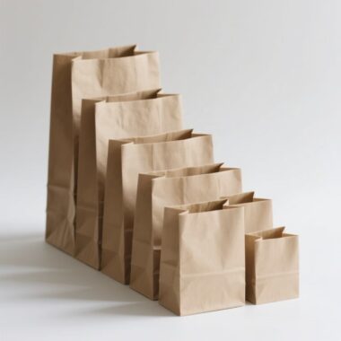 Takeaway food grade paper bags for delivery packaging