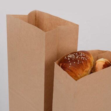 Food paper bags for bakery display and packaging