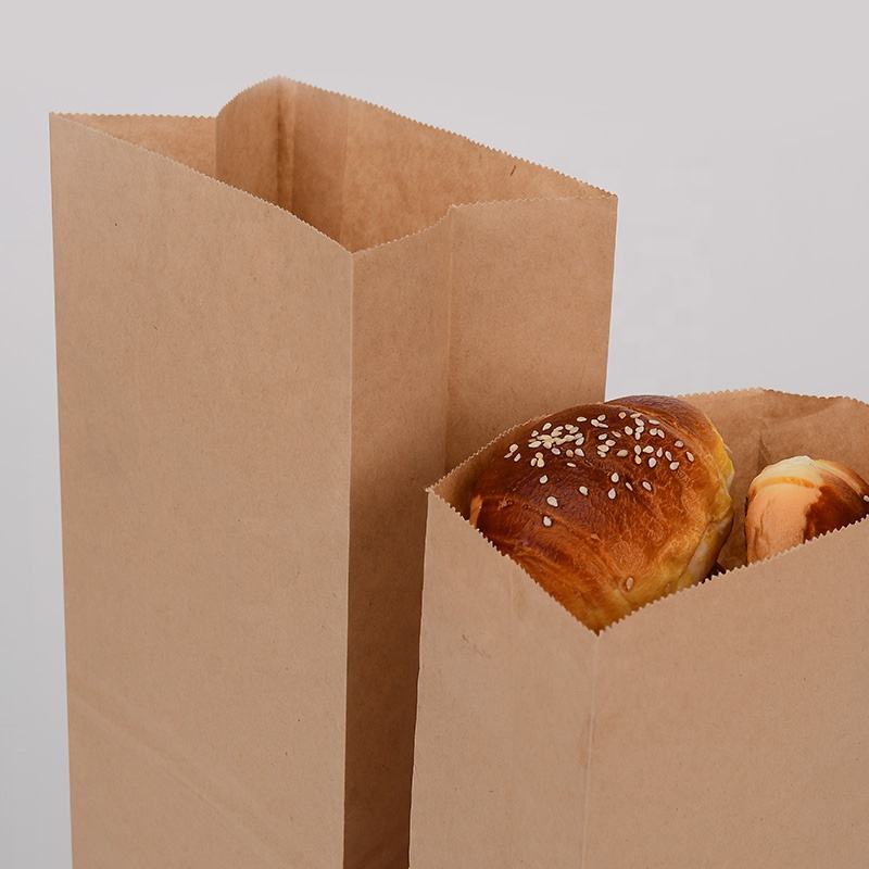 Food paper bags for bakery display and packaging