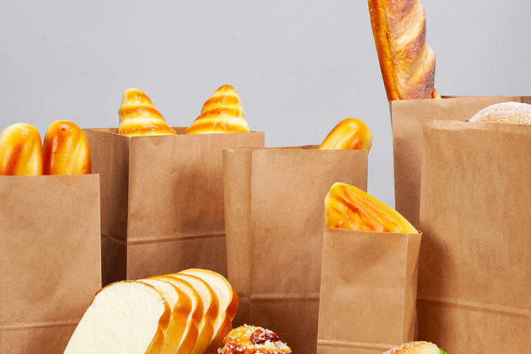 Eco-Friendly Food Paper Bags for Bakery Use (5) Food paper bags for bakery display and packaging