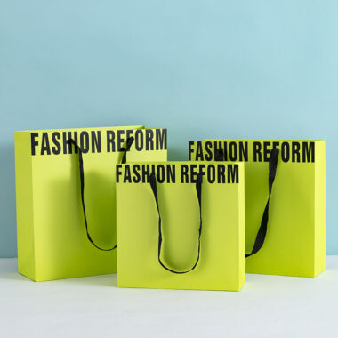 Luxury shopping paper bags for fashion and cosmetics brands