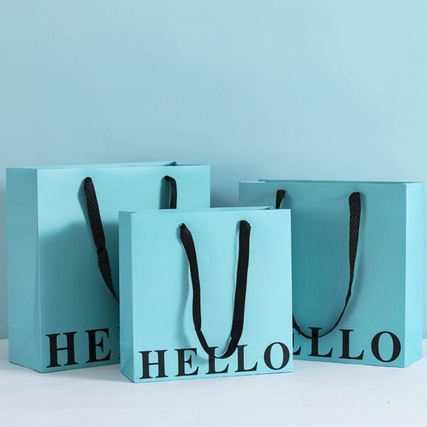 Luxury shopping paper bags for fashion and cosmetics brands